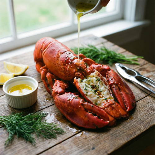 Whole Live Boston Lobster – Sweet, Tender Meat & Premium Quality 🦞