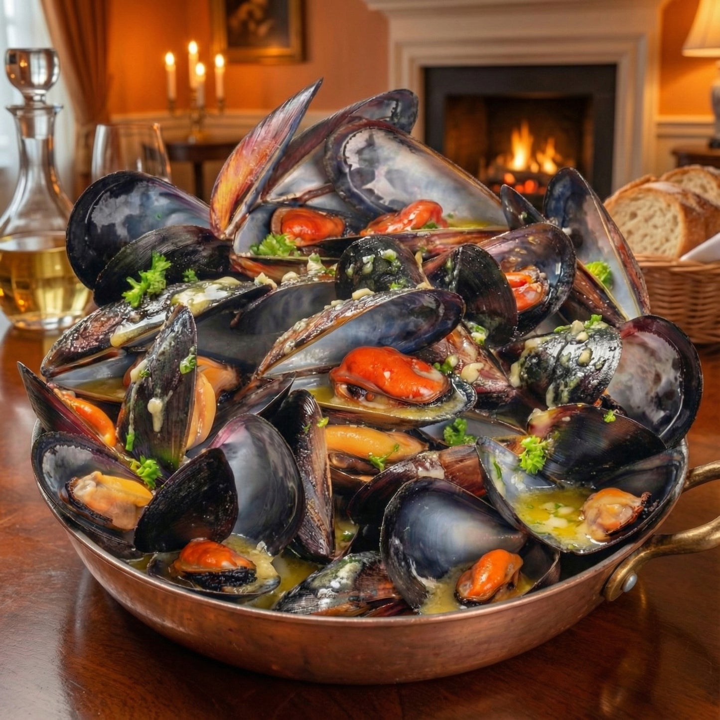Frozen Blue Mussels in Half Shell – All-Natural, Rope-Cultured & Ocean-Fresh