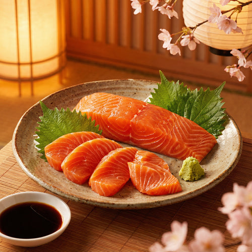 Fresh Salmon Sashimi Cuts – Premium Grade, Rich Flavor & Buttery Texture
