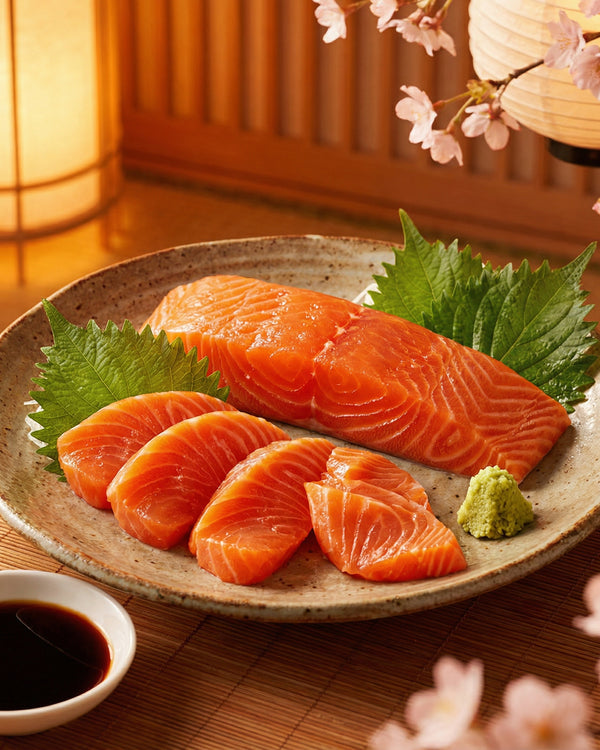 Fresh Salmon Sashimi Cuts – Premium Grade, Rich Flavor & Buttery Texture