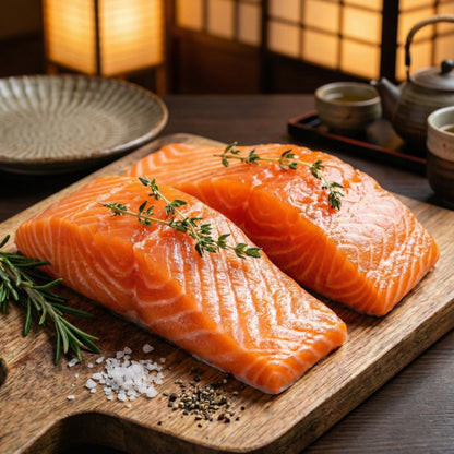 Fresh Salmon Sashimi Cuts – Premium Grade, Rich Flavor & Buttery Texture