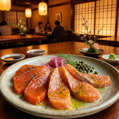 Fresh Salmon Sashimi Cuts – Premium Grade, Rich Flavor & Buttery Texture